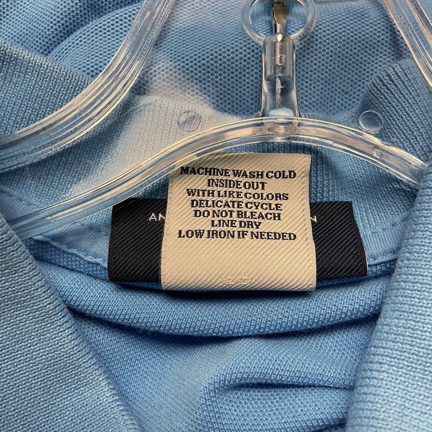 Psycho Bunny Light Blue Pique Polo Shirt - Size 6-L