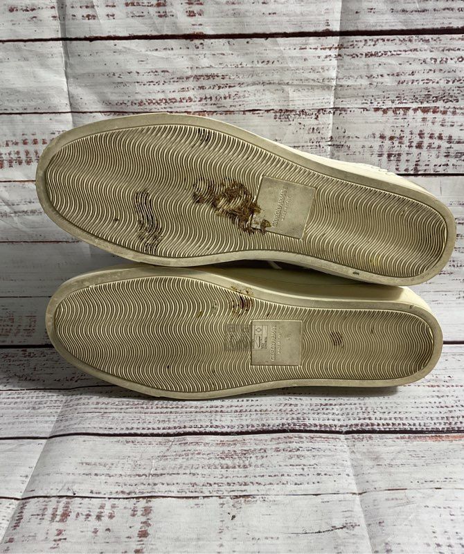 Giorgio Armani Women's Low Top Leather White Sneakers Size 6