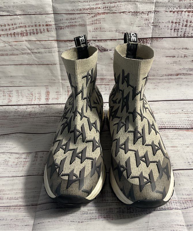 Karl Lagerfeld Sock Sneakers Women's 7.5M Mirla Logo