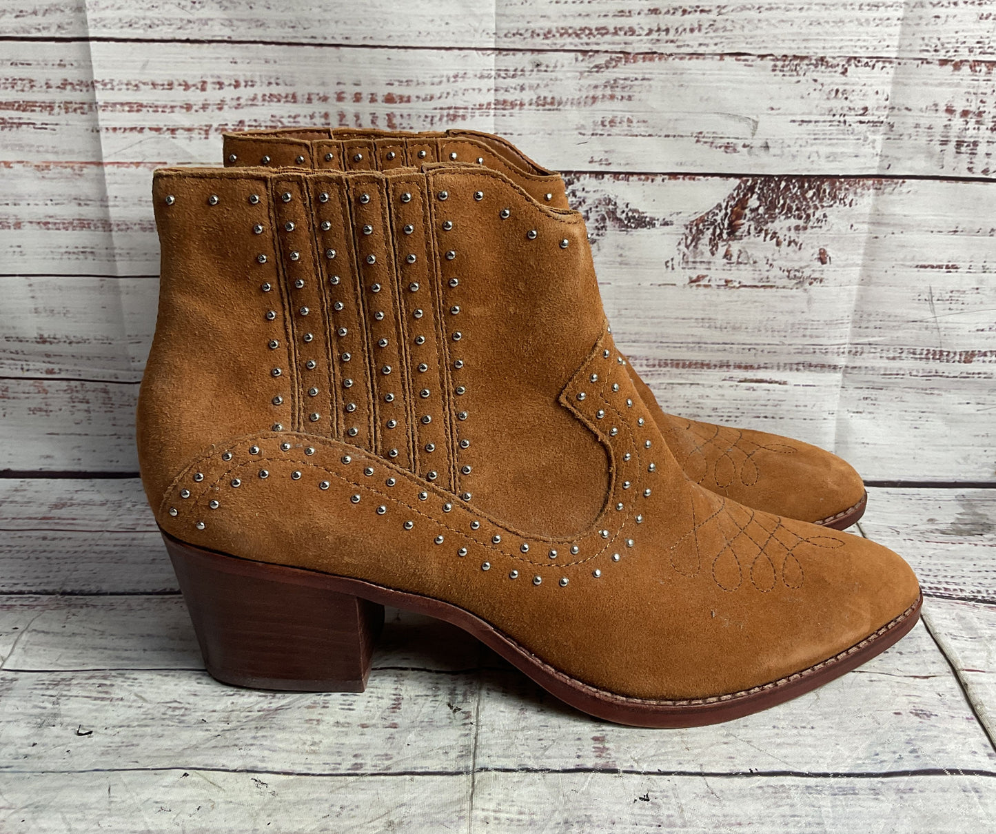 Dolce Vita Dexter Suede Booties Brown 11