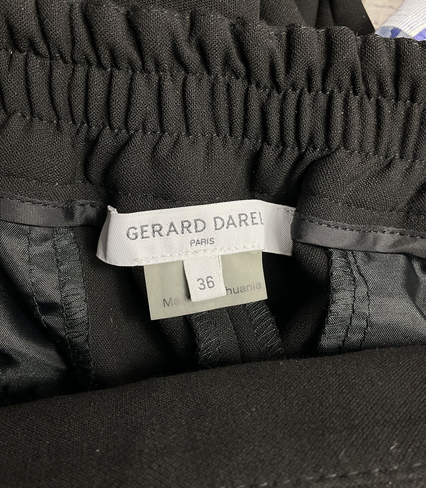 Gérard Darel Side Stripe Stretch Waist Pants Black 36