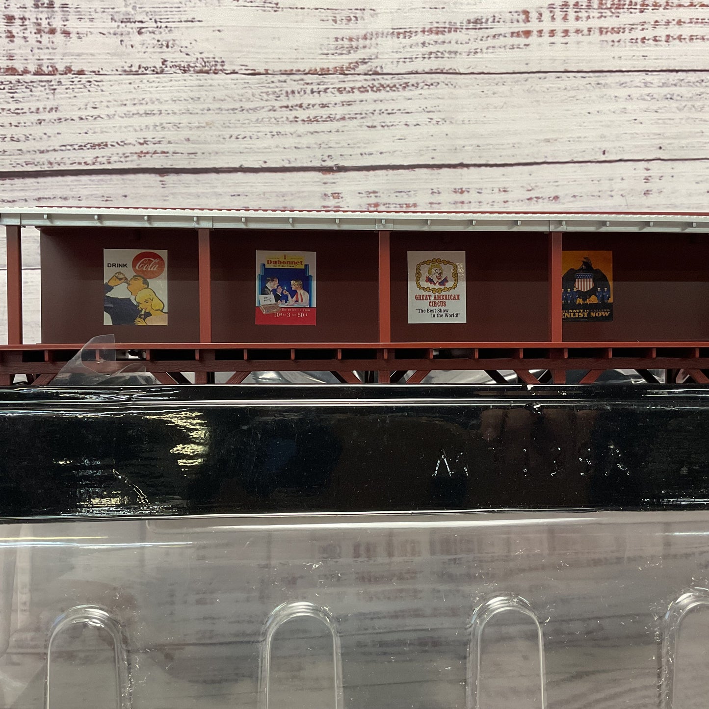 MTH Rail King Elevated Station Platform 30-90027 Metallic Roof Brown Base