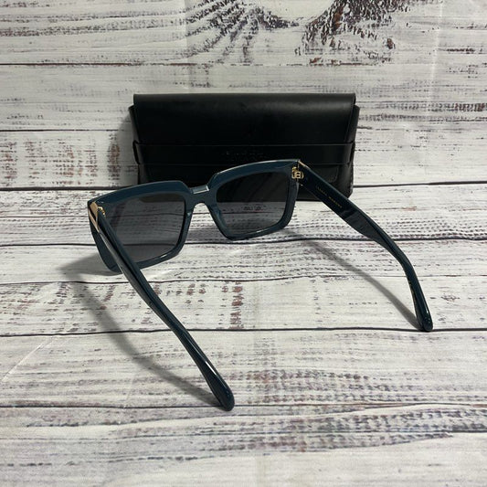 NEW Isabel Marant IM 0213/S Blue & Gold Square Frame Sunglasses w/ Black Case