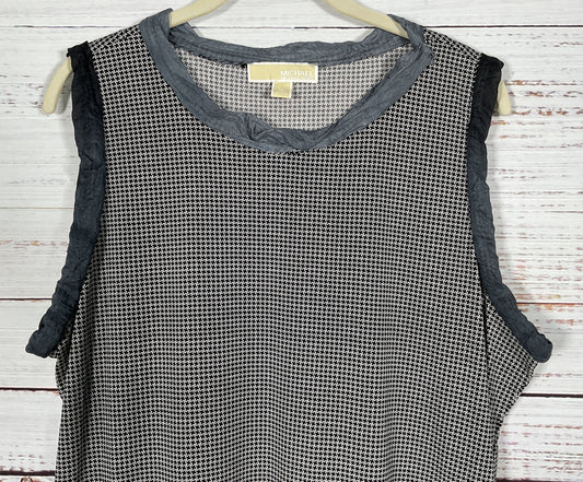 Michael Kors Women's Houndstooth Pleated Dress Size XL