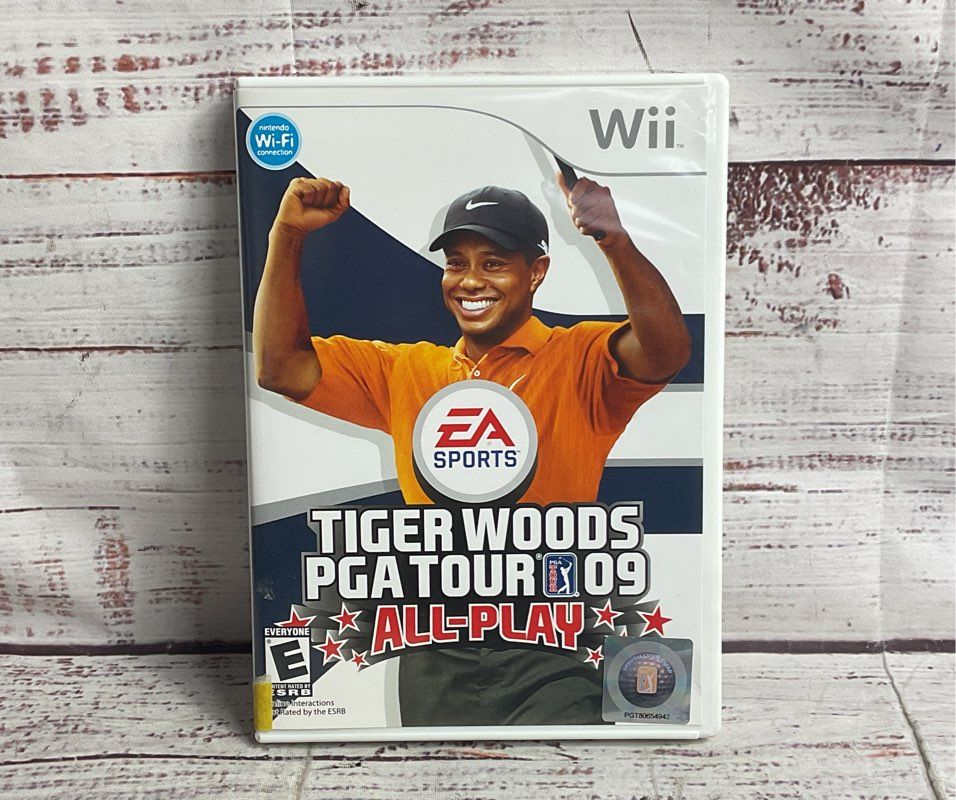 Nintendo Wii Lot of 2 Tiger Woods PGA tour Hot Wheels Video Games