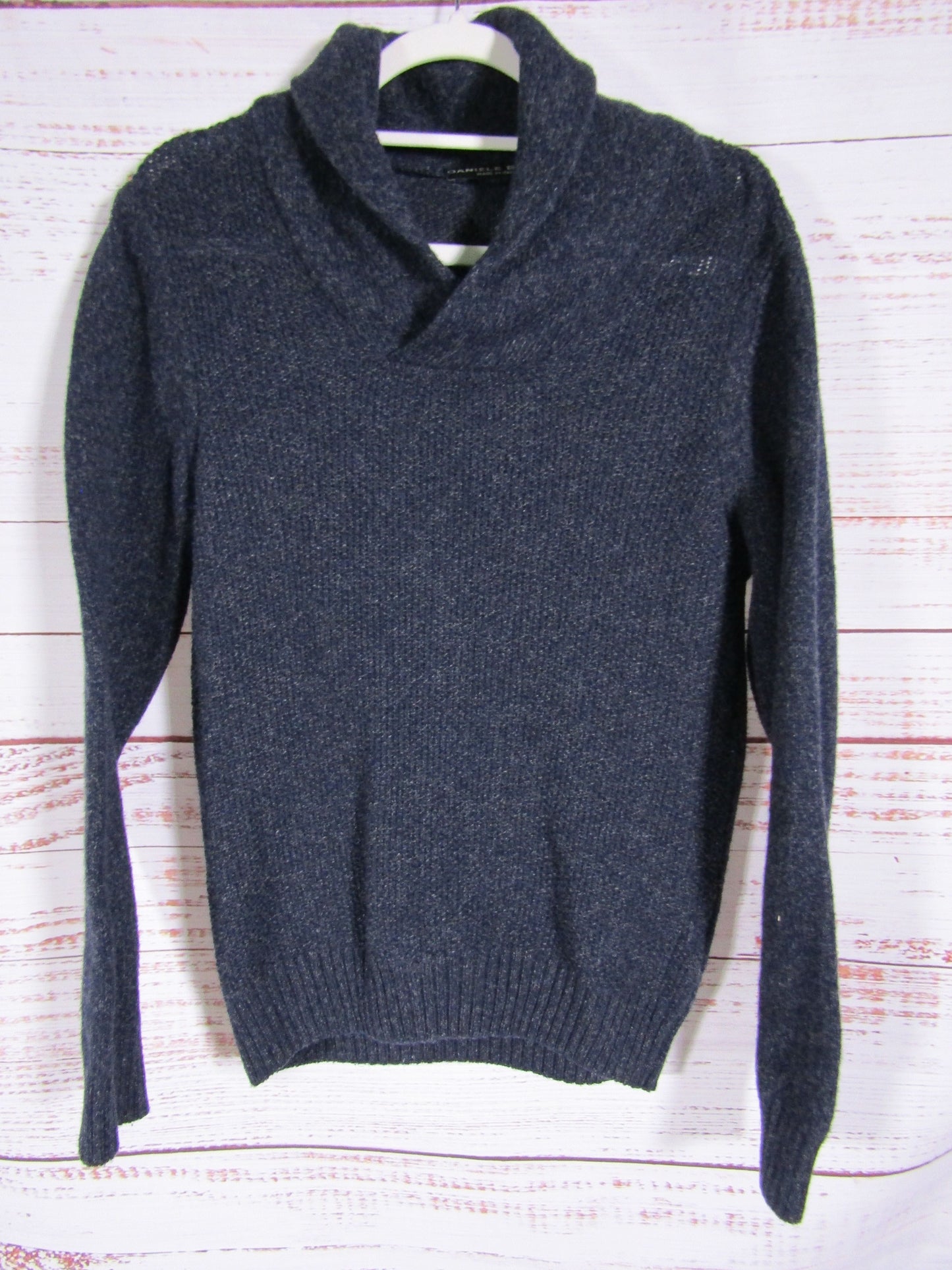 Daniele Blasi Men's Blue Wool Blend Knit Pullover Sweater Size M Made in Italy