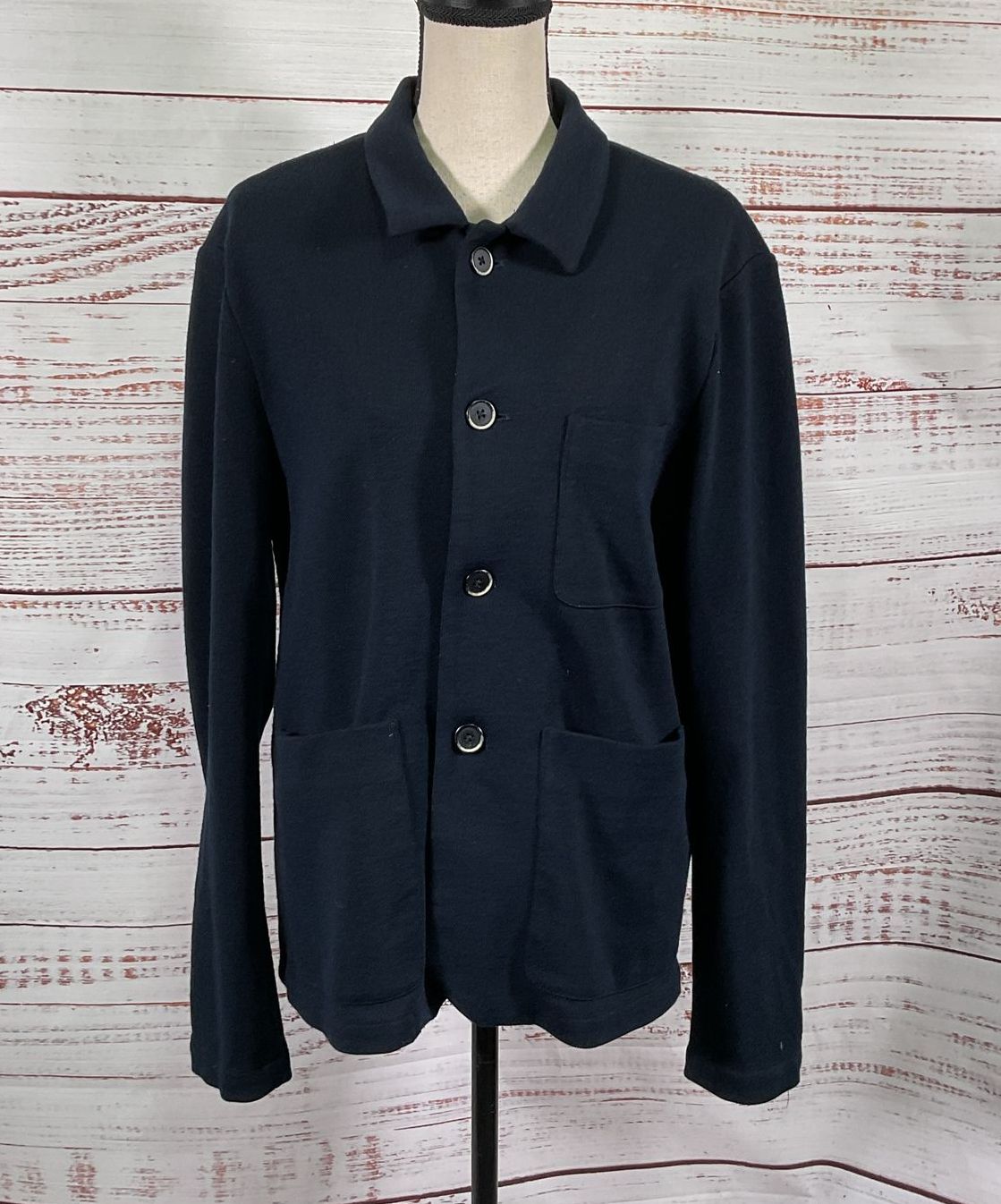 Barena Overshirt Visal Tropical Jacket Navy 50