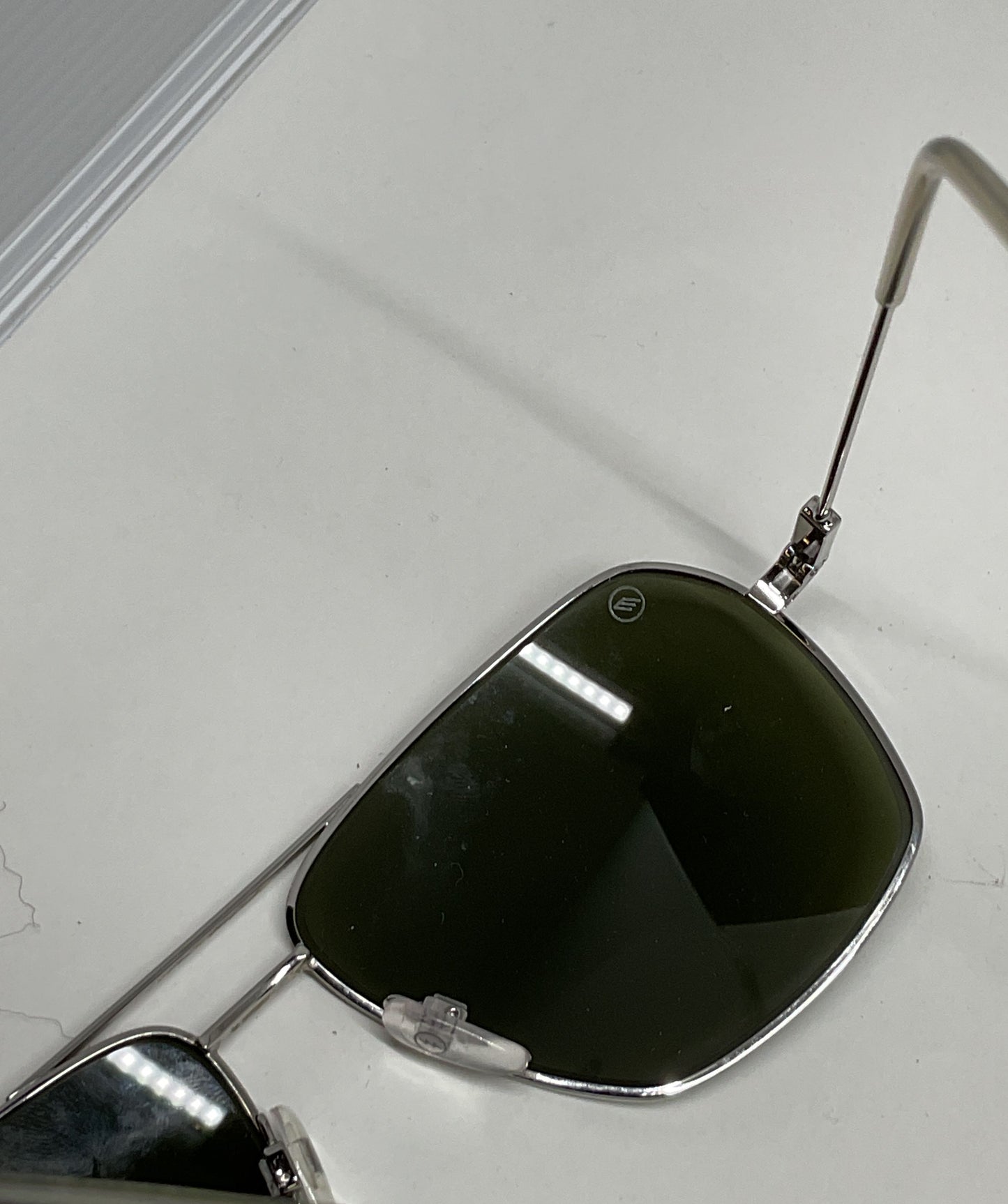 ELECTRIC Silver Frame Men's Sunglasses