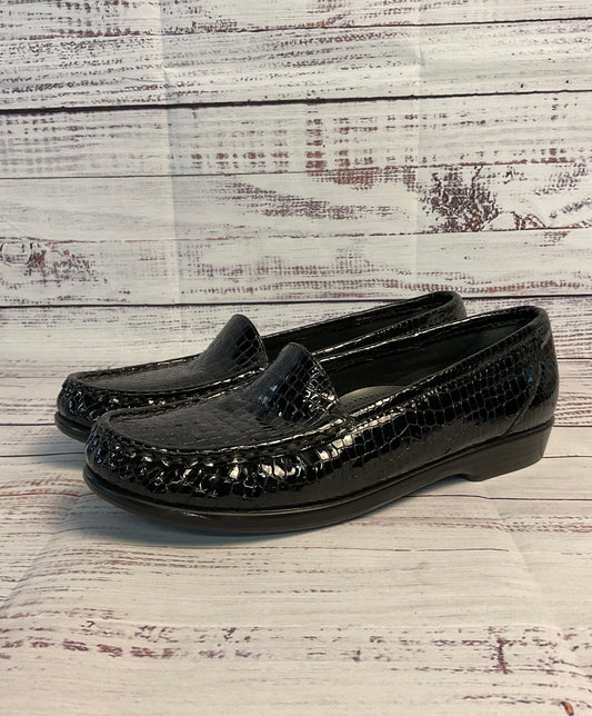 SAS Simplify Black Croc Tripad Everyday Loafer Women's Size 8