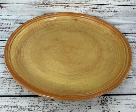 Fratelli Coli Brown Ceramic Serving Plate Made in Italy