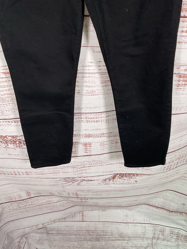 Veronica Beard Ryleigh Slim Straight Ankle High Rise Jeans Black Size 30 Women's