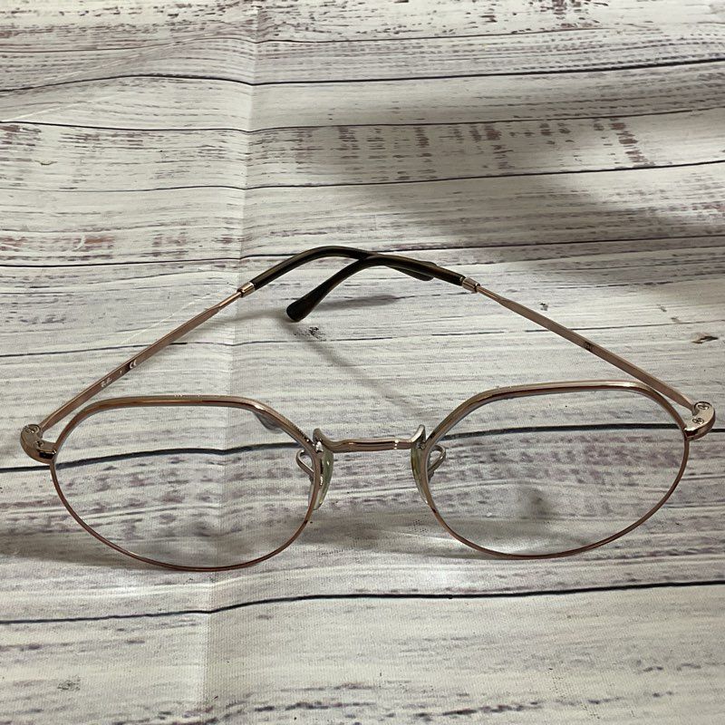 RAY BAN RB6465 Jack Unisex Gold Tone Eyeglasses- 51-20-140 (FRAMES ONLY)
