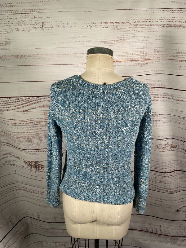 Rag & Bone Women's Blue Knit Pullover Sweater Cotton Blend Size XS