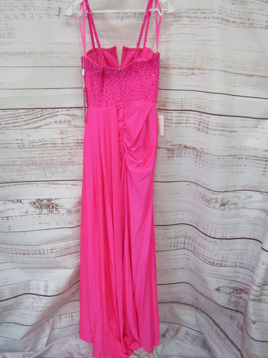Colors Dress Women's Hot Pink Embellished Dress Size 6
