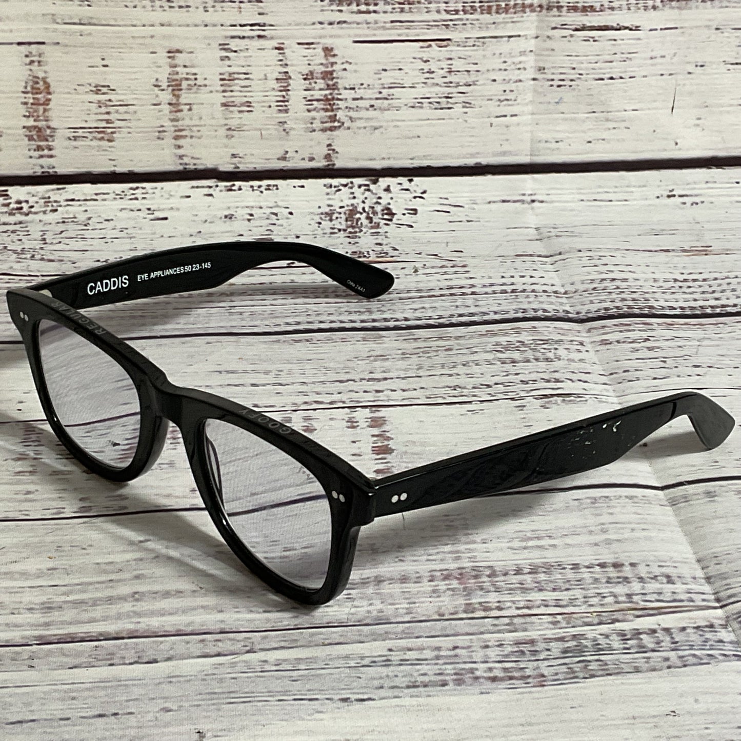 CADDIS Porgy Goofy Regular Unisex Black Eyeglasses 50[ ]23 145 (FOR FRAMES ONLY)