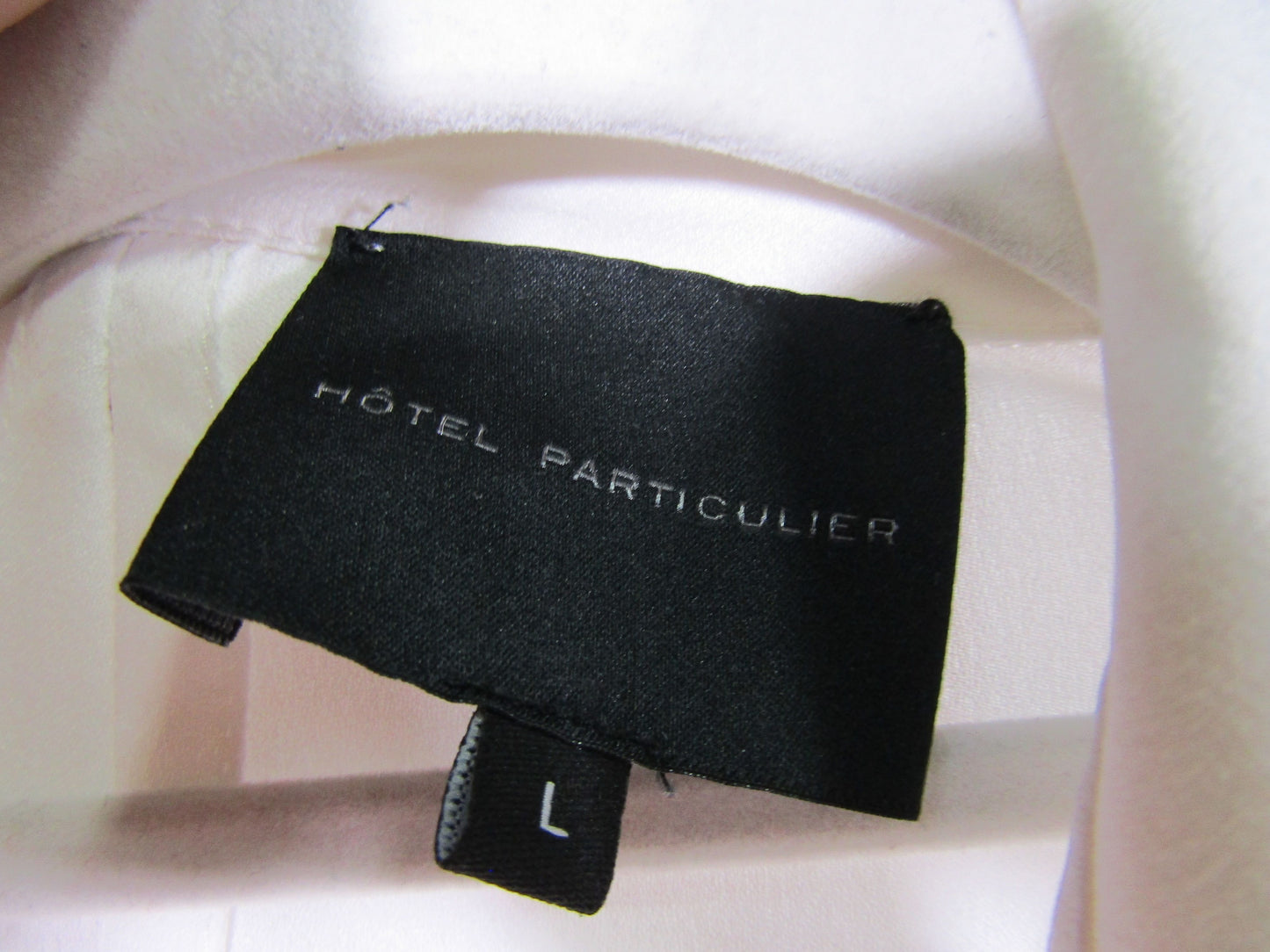 Hotel Particulier Women's White Long Sleeve Button Down Blouse Size L