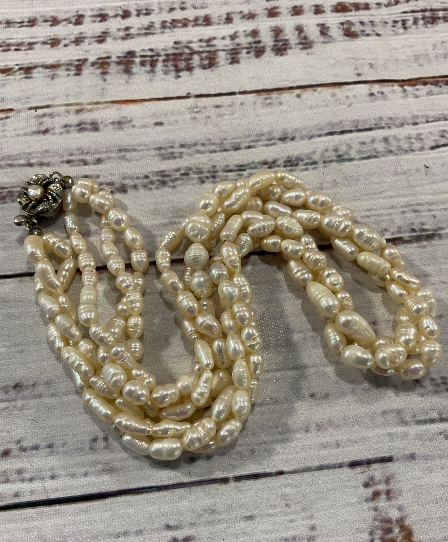 15 3/4" 10mm Freshwater Baroque Pearl Necklace