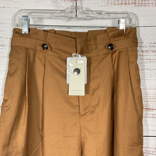 Commense Brown Pleated Pants - Size M ~30" Waist New W/ Tags