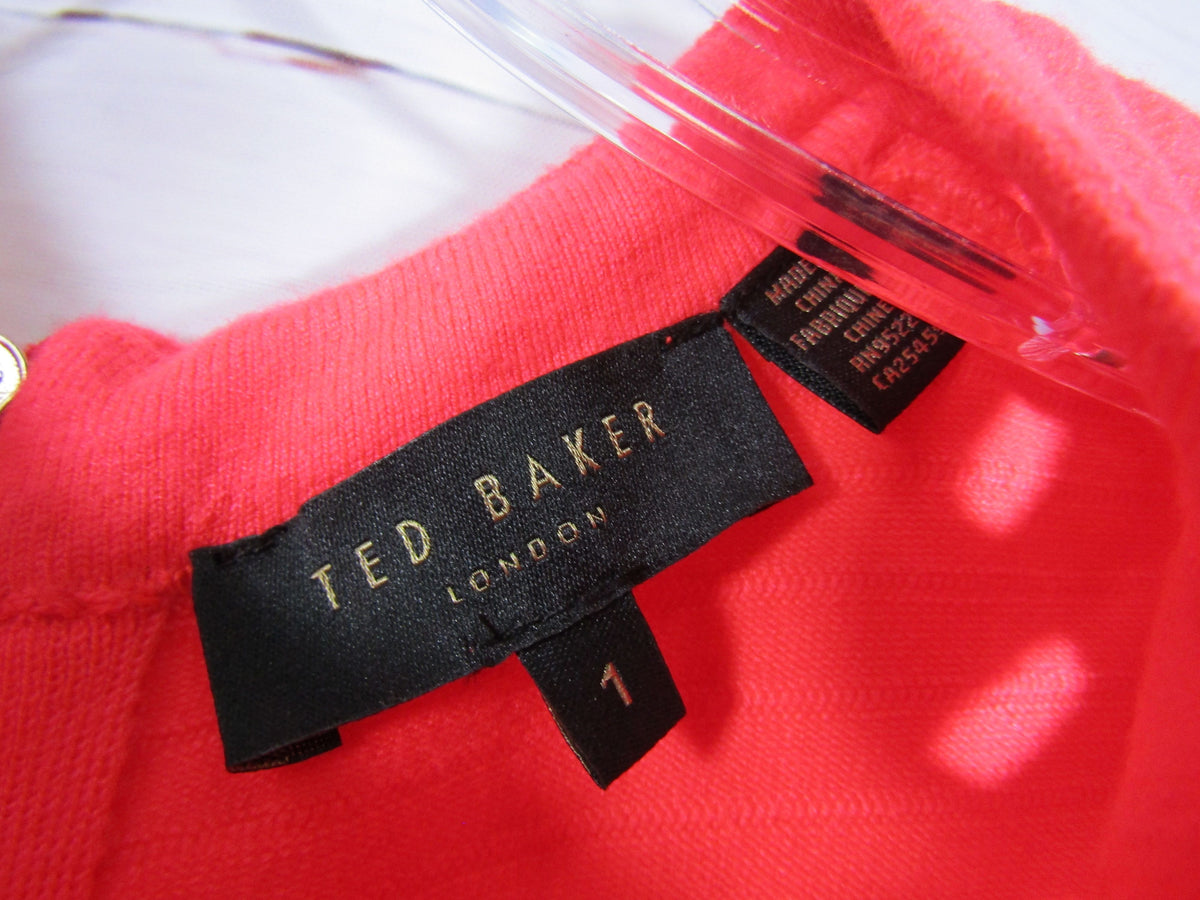 Ted Baker Zaralie Jacquard Panel Skater Dress Size 1