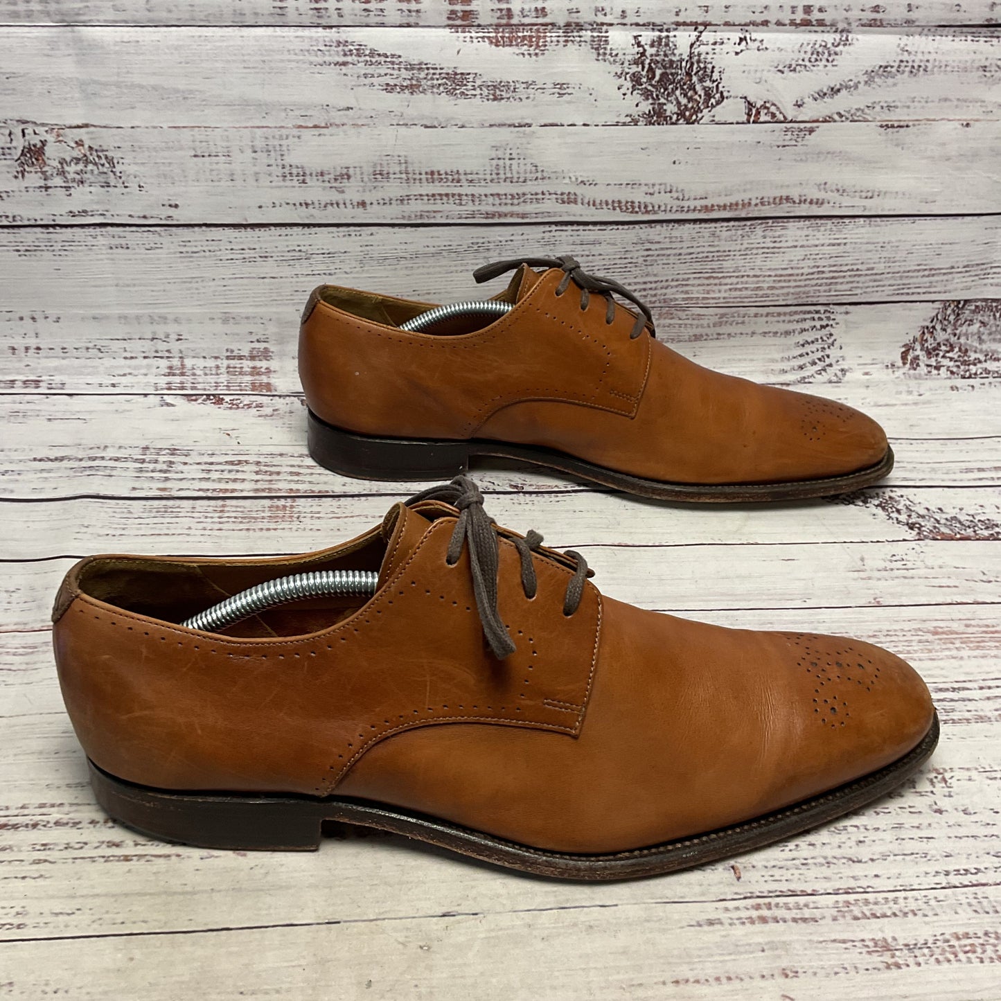 Grenson Brown Derby Dress Shoe Men 10