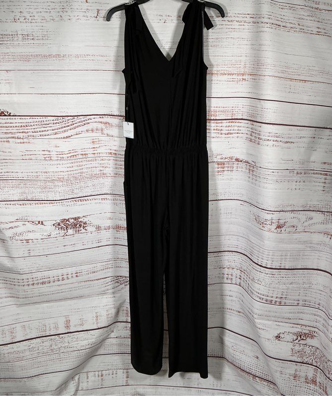 NWT Women's Laundry by Shelli Segal Black Jumpsuit Size 10
