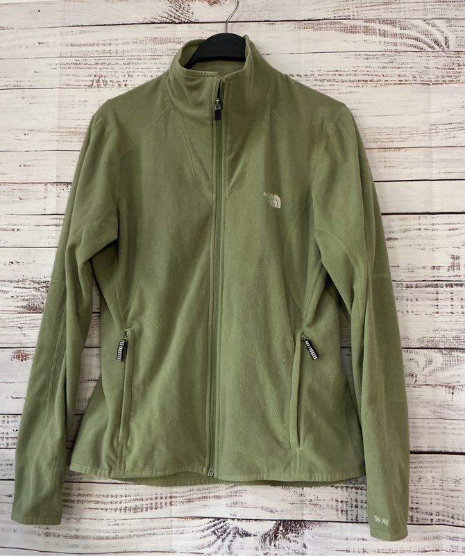 Women's The North Face Olive Green Fleece Jacket Size L