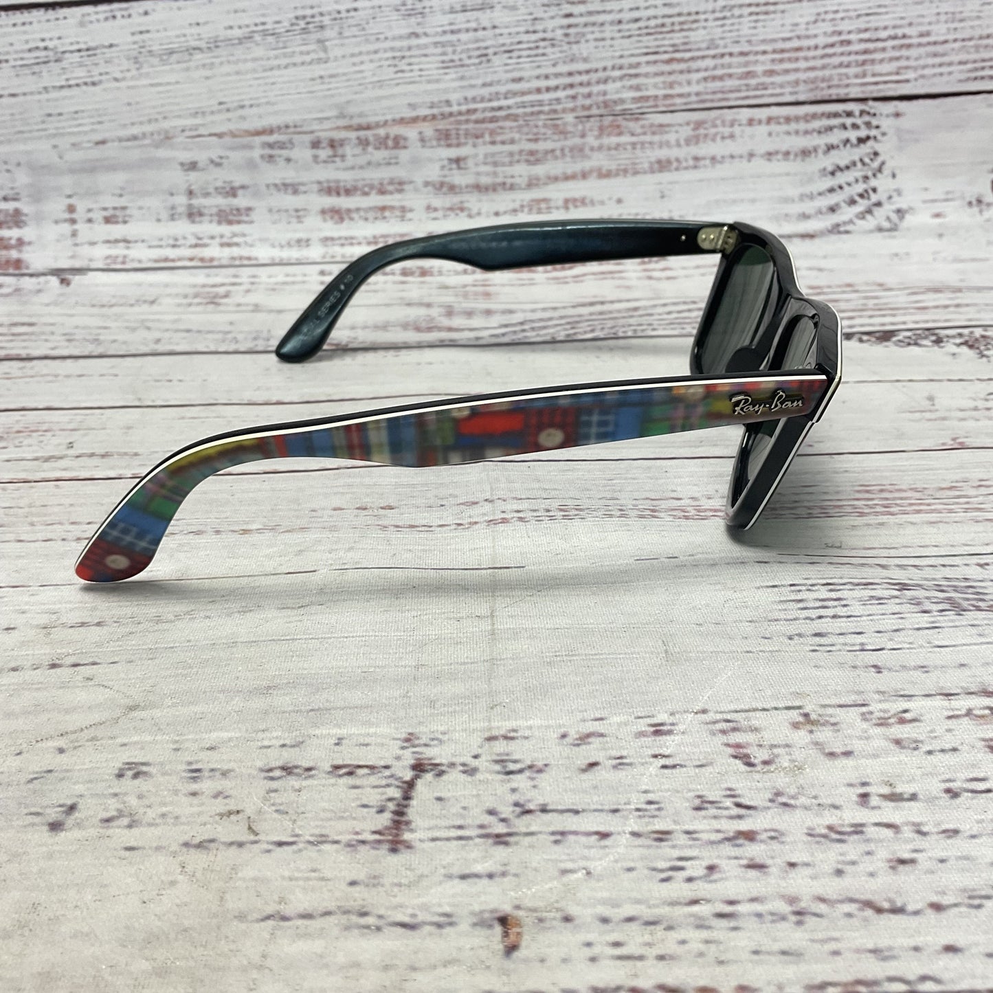 Ray Ban Wayfarer Special Series #10 RB 2140 Patchwork Plaid Sunglasses