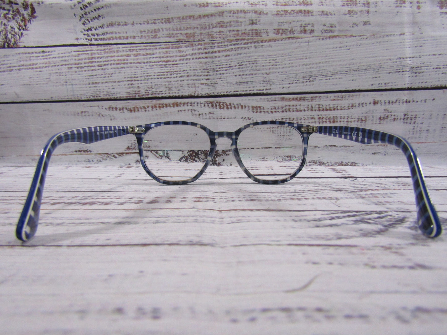 Ray-Ban RB7151 Blue Hexagonal Eyeglasses Frame
