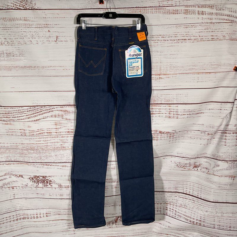 Vintage 80s Deadstock Wrangler 12 oz Straight Leg Regular Fit Jeans - Size 29x36
