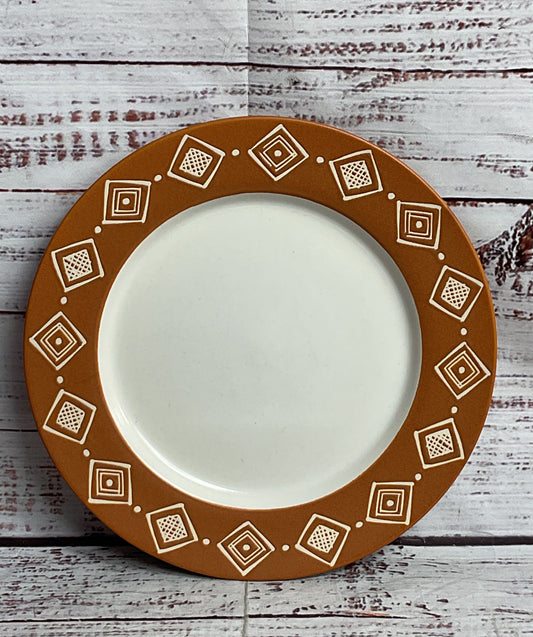 Pottery Barn Bongo Circles 7" Set of 5 Salad Plates Multicolor