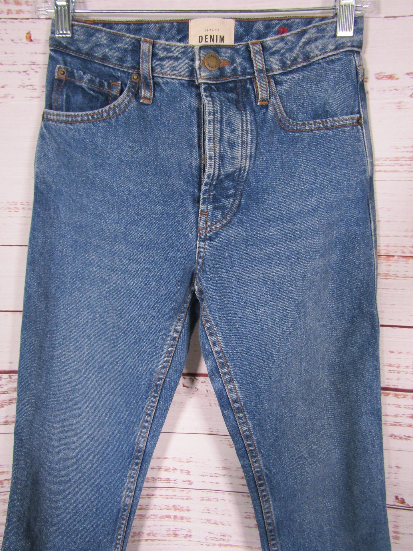 Sezane Women's Blue Denim Jeans Size 23 x 24
