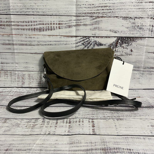 NWT Prune Mini Vienna Green Suede Crossbody w/ Damaged Bag
