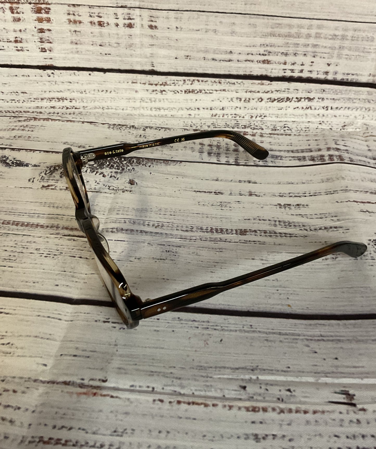 Ace & Tate Tortoise Eyeglasses Frame Only Tigerwood Bio 146