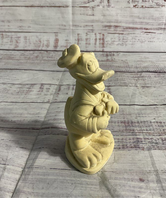 Vintage Donald Duck Bisque Chalkware Figurine. Marked Walt Disney Collectible