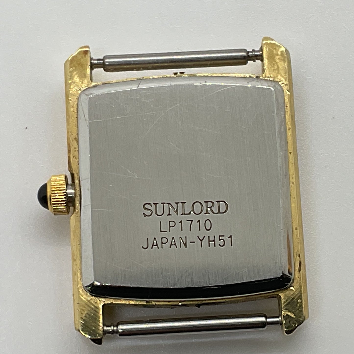 SANFORD Quartz LP1710 Gold Plated Watch Case- NO BAND