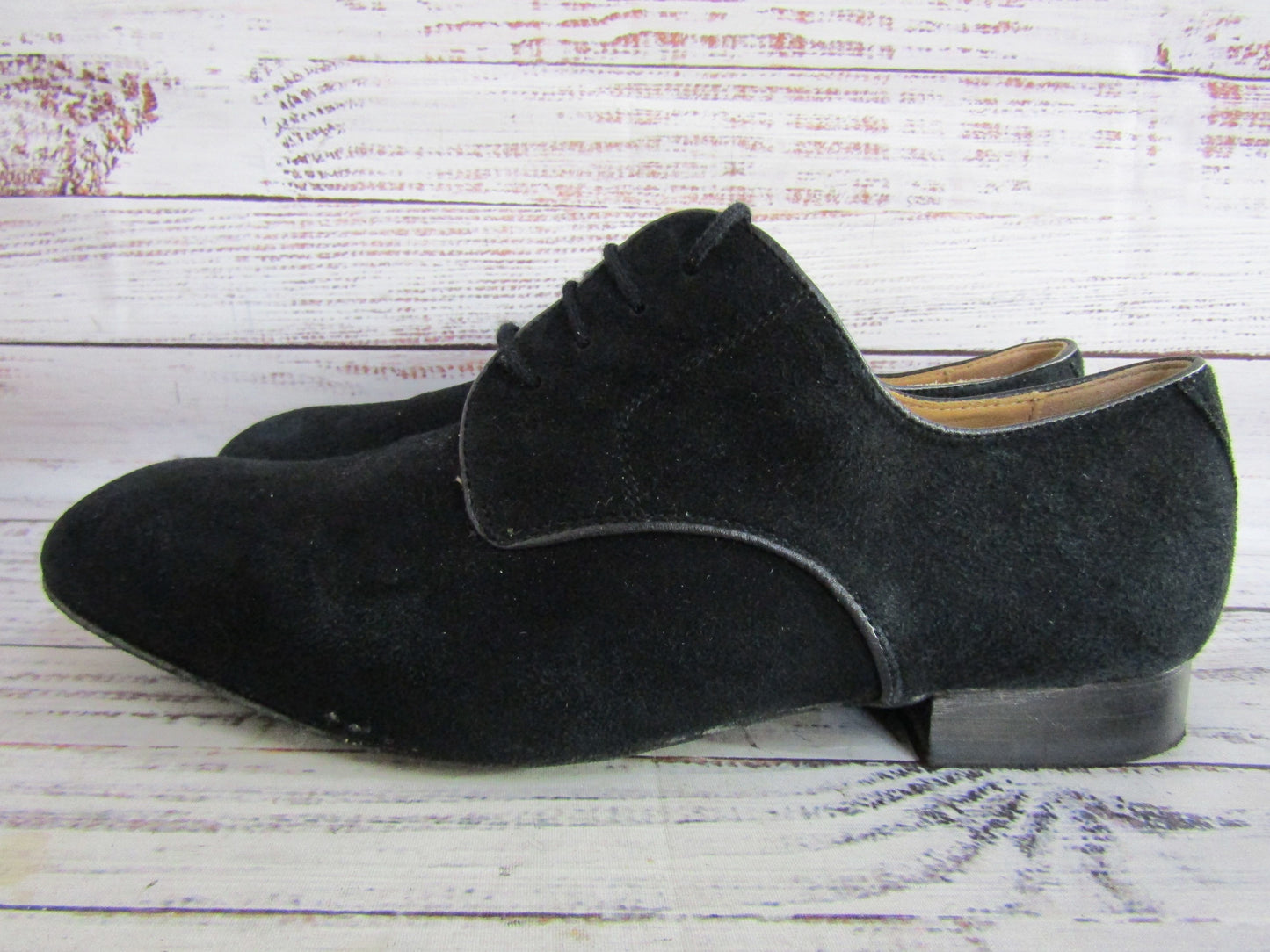 Werner Kern Modena Men's Black Suede Oxford Dancing Shoes Size 9.5