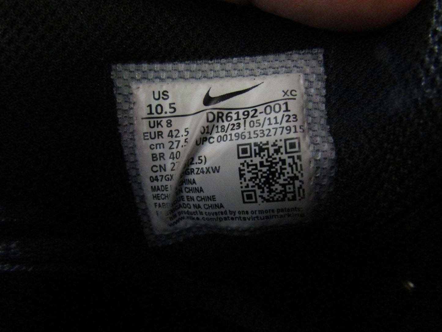 Nike Court Zoom Vapor Pro 2 Women's Black Sneakers Size 10.5 DR6192-001