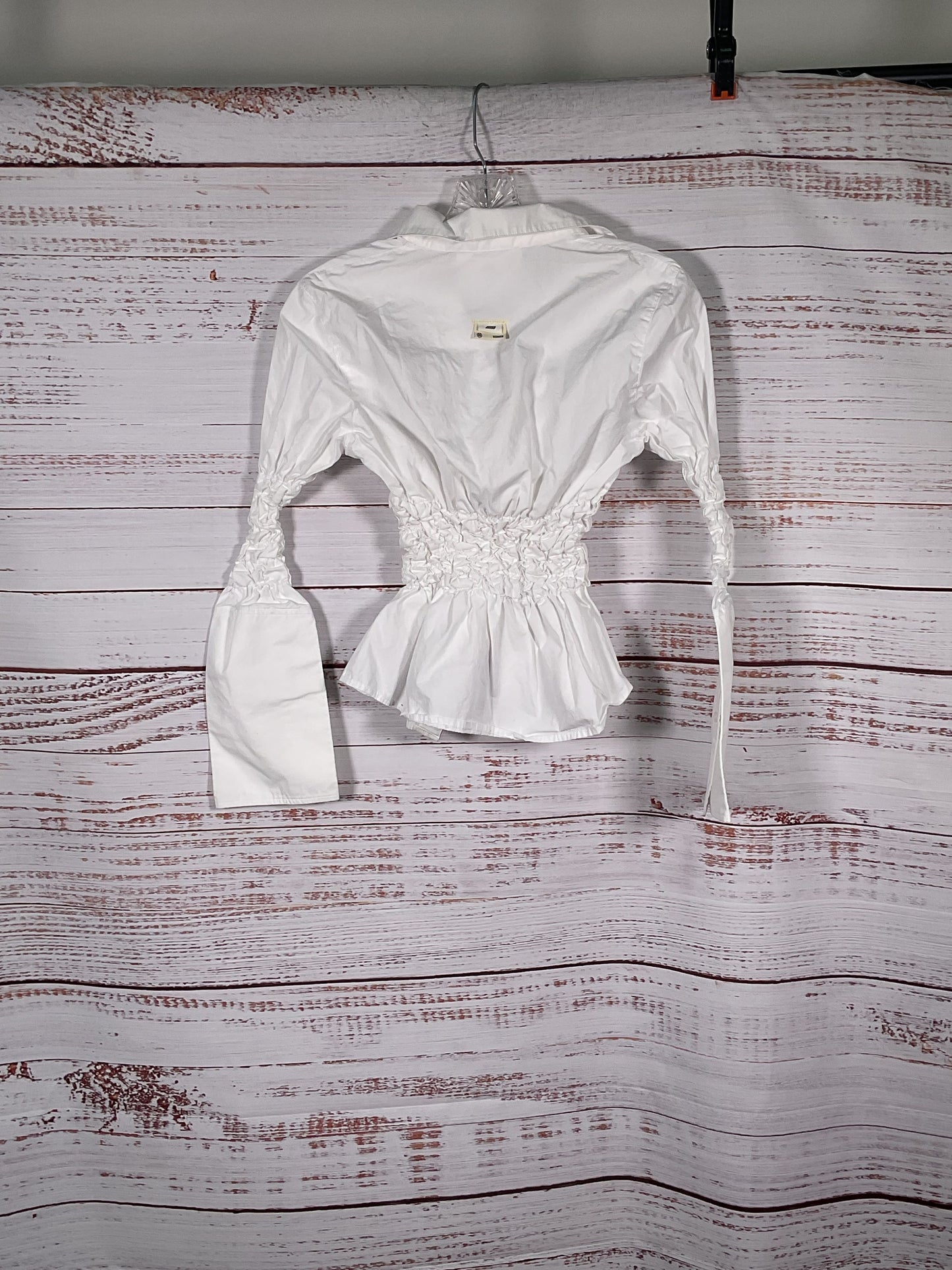 Eme Studios White Ruffled Blouse - Size XS