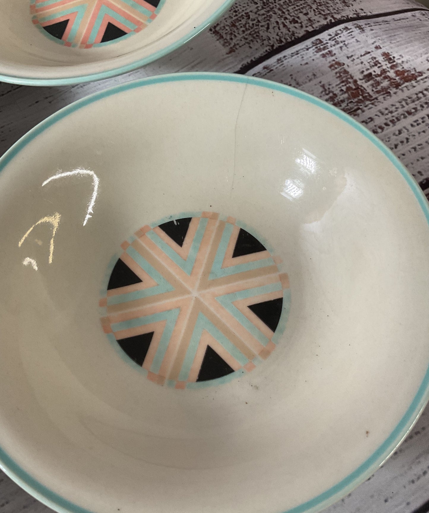 Zuni Sango Stoneware Japan 6 Cereal Bowls AS IS