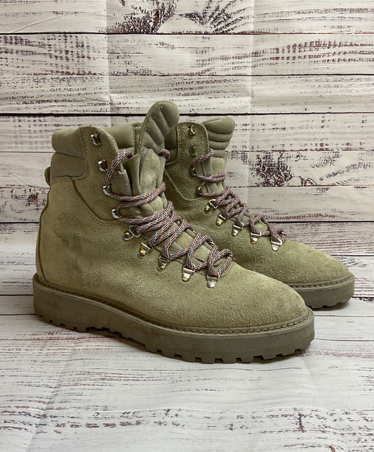 Diemmi Khaki Green Combat Suede Lace Up Boot Men 6.5