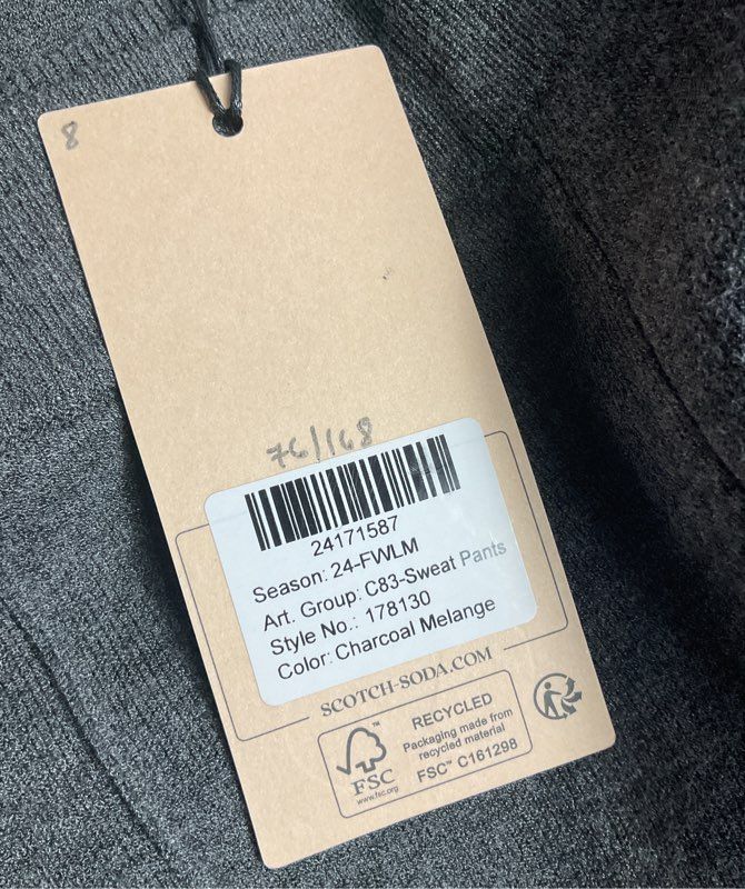 Scotch & Soda Sweat Pants Charcoal Mélange