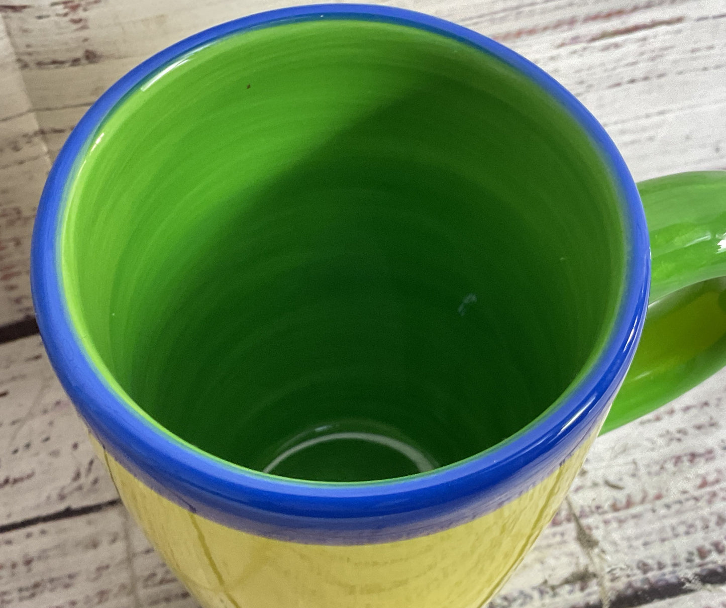 Dansk Caribe Jamaica Jade Set of 4 Mugs Yellow