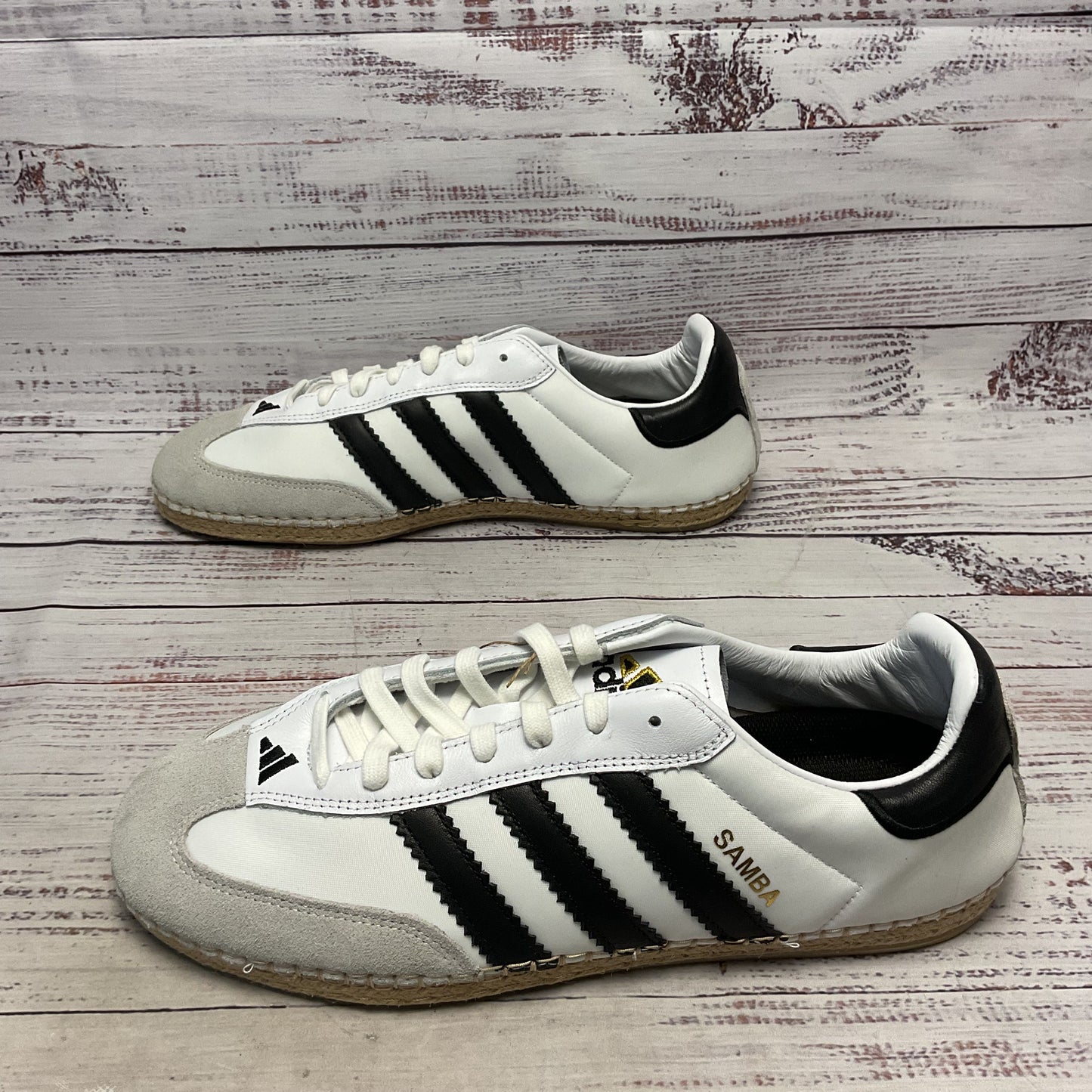 adidas x CLOT Samba by Edison Chen Espadrille Sneaker White Black Shoe Men Sz 11