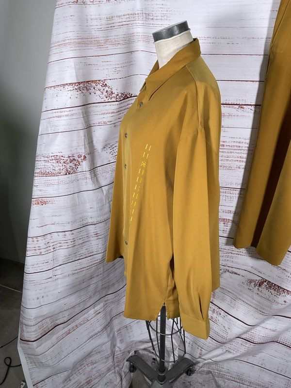 Stacy Adams Men's 2 Piece Long Sleeve Top & Pants Mustard Yellow