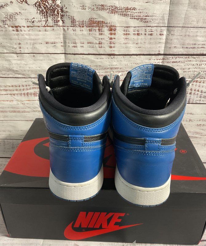 Nike Air Jordan 1 Retro High OG GS Dark Marina Blue YOUTH Size 6.5Y 575441-404