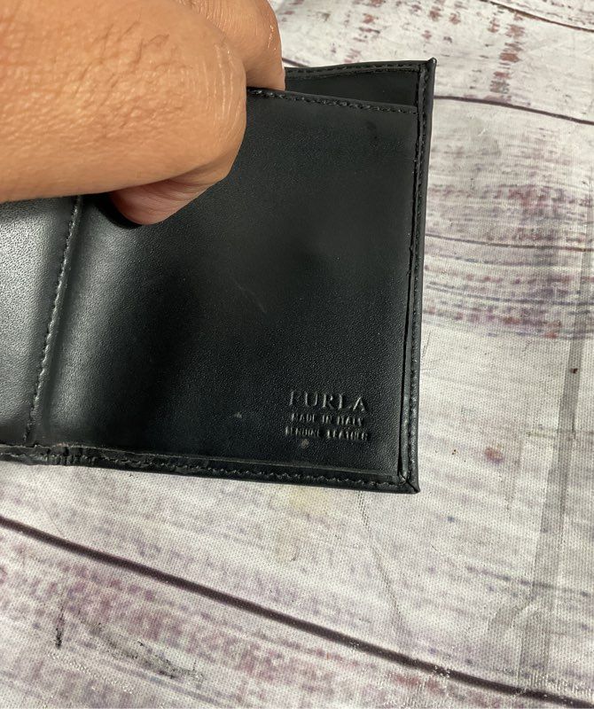 Furla Leather Double Snap Two Tone Wallet