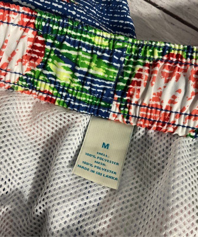 NWT Caribbean Roundtree & Yorke Men's Swimwear Tropical Pattern Swim Trunks M