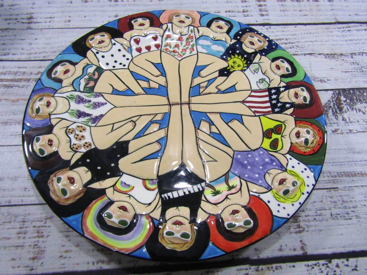Westland Janice Joplin Funseekers Water Ballet Motif Ceramic Plate