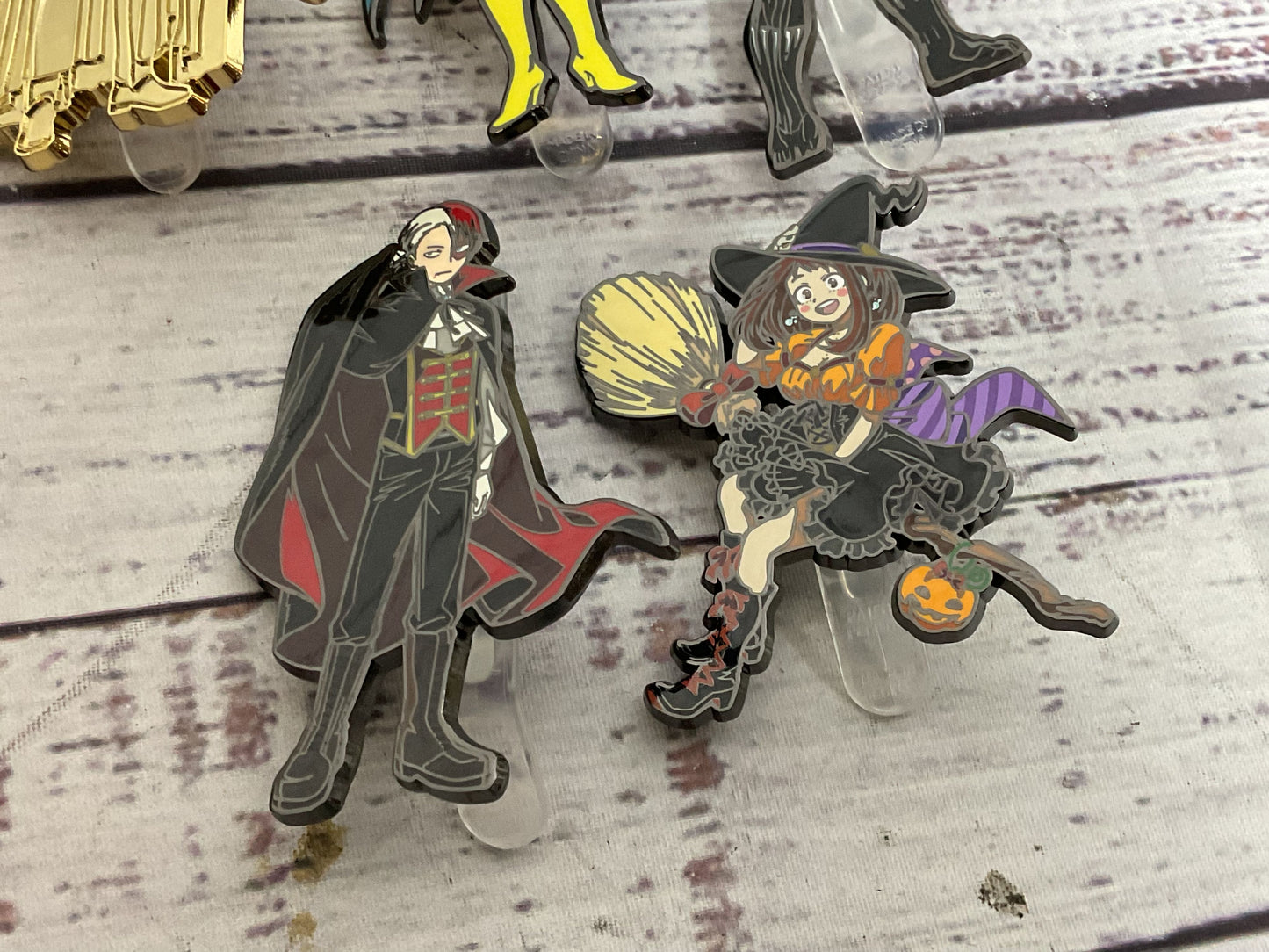 Set of 5 FIGPIN Darth Vader, Batwoman, Uraraka, Todoroki, Black Panther Pins