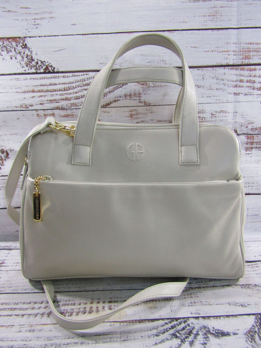 Giani Bernini Women's Off White Leather Shoulder Bag